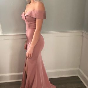 Blush prom dress
